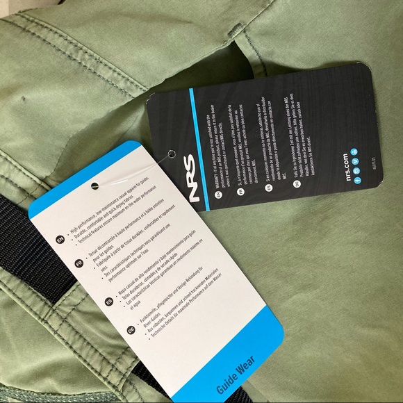 SOLD NRS Guide Wear Belted Olive Canyon Shorts Mens Size 36 - Picture 7 of 8